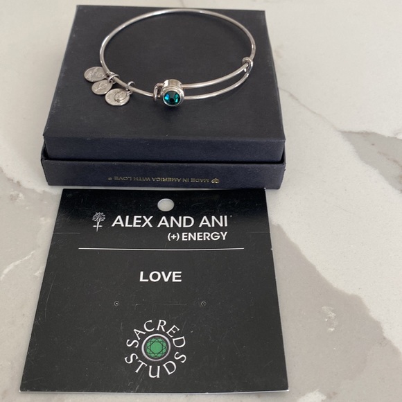 ⭐️Host Pick⭐️ Alex and Ani Sacred Studs “Love” +Energy Bracelet - Picture 5 of 8